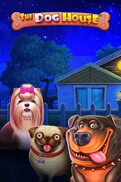 Φρουτάκι The Dog House με σκυλάκια και σπίτι στο παρασκήνιο